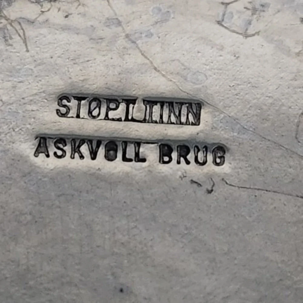 Norwegian Hallmarked  Askvoll Brug Stopt Tinn Fine Pewter Serving Plate 9